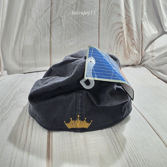 Budweiser Flex Hat Blue Gold Distressed NOS Drew Pearson Script Embroidery 2007 - Picture 4 of 8